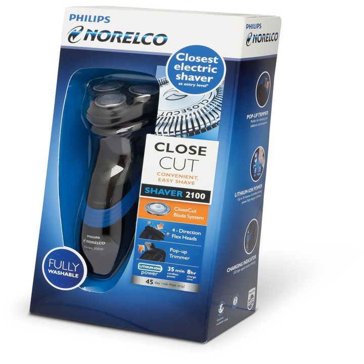 Máy cạo râu Philips Norelco S1560/81 Shaver 2100 công suất 2W - Hàng Nhập Khẩu