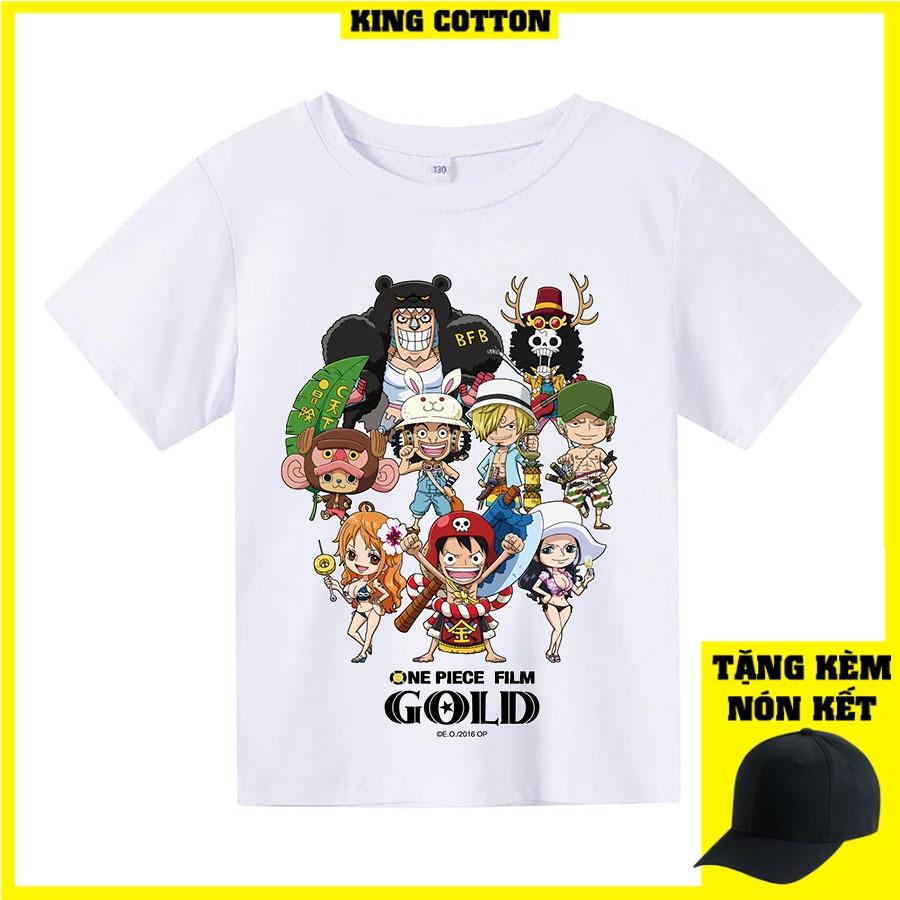 Áo thun trẻ em one piece chibi Có size người lớn, King Cotton