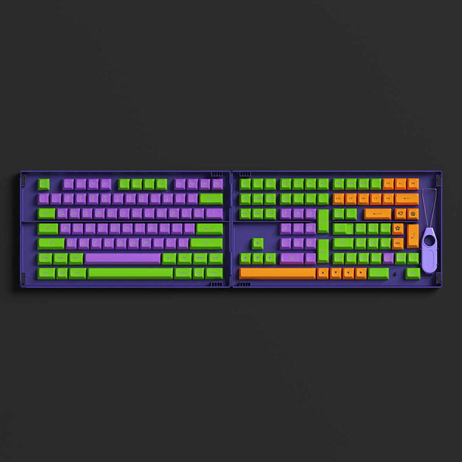 Nút Bàn Phím Cơ AKKO Keycap Set - EVA-01 (ASA Profile) - Hàng Chính Hãng