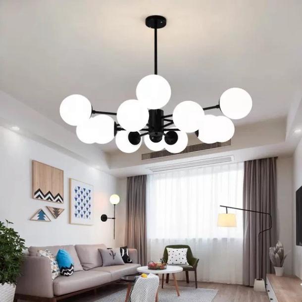 Đèn thả, đèn tô điểm phòng tiếp khách 12 bóng DT