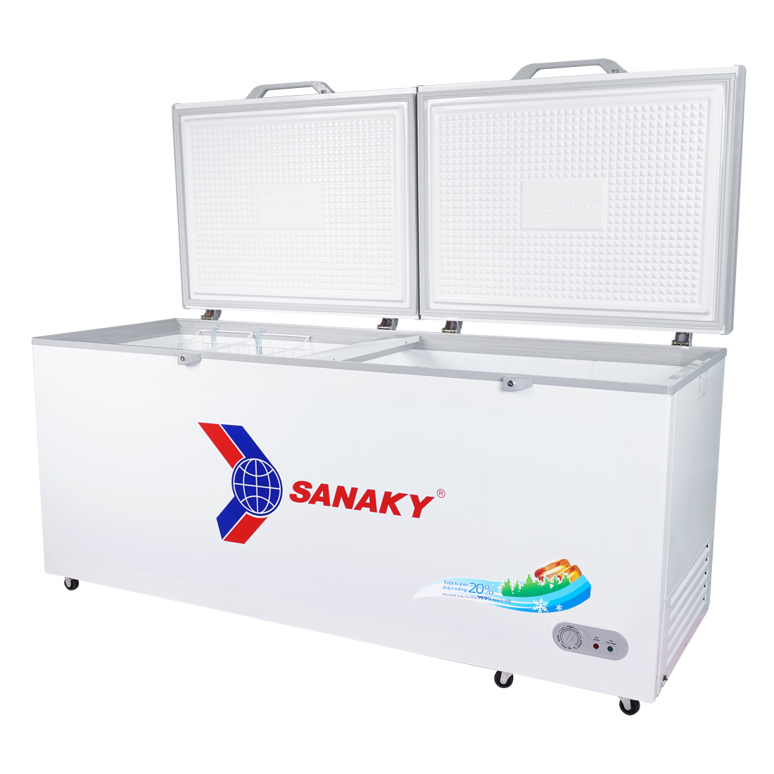 Tủ Đông Dàn Đồng Sanaky VH-8699HY 1 Ngăn 2 Cánh - Hàng Chính Hãng