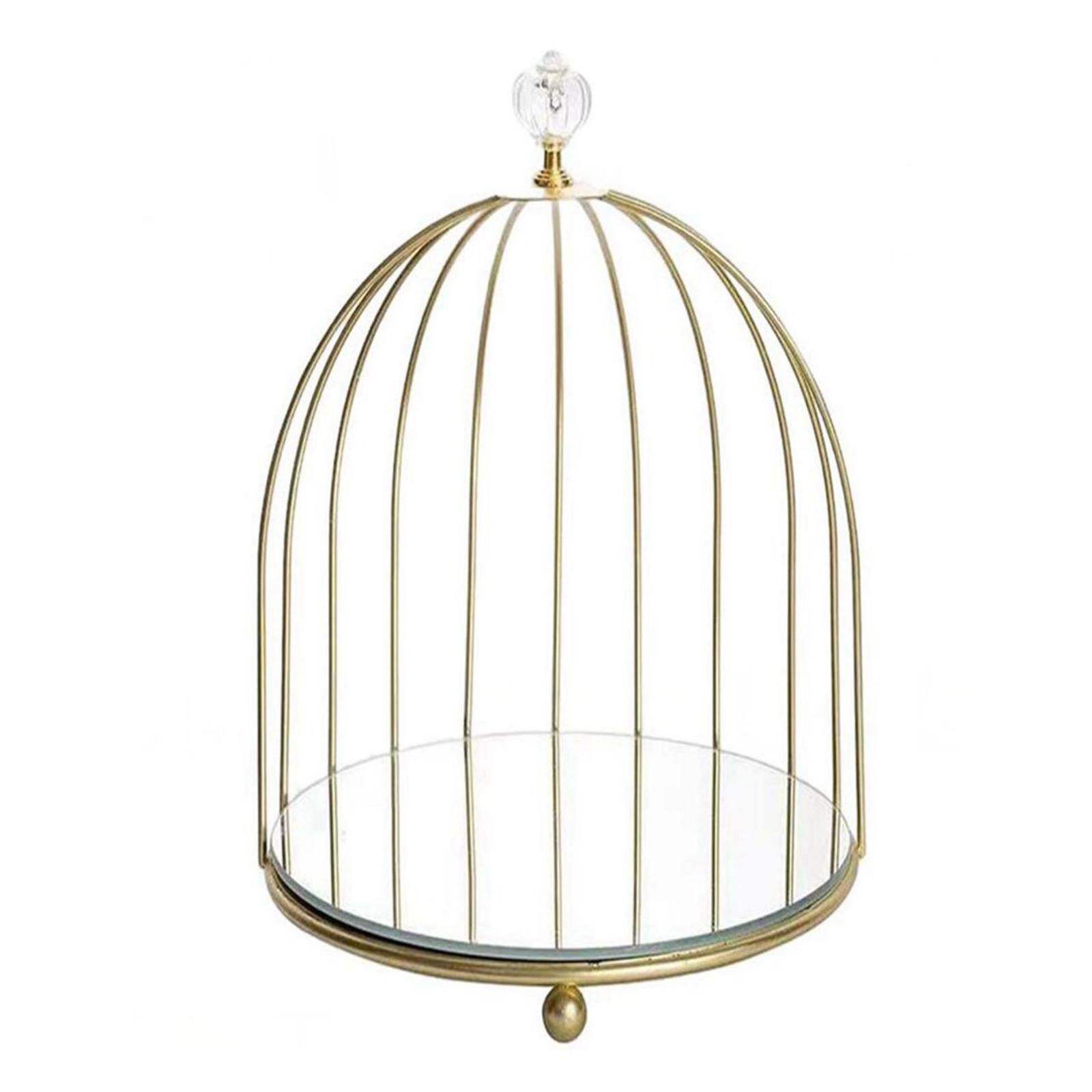 Bird Cage Makeup Organizer Bathroom Storage Rack Counter Vanity Tray Shelf