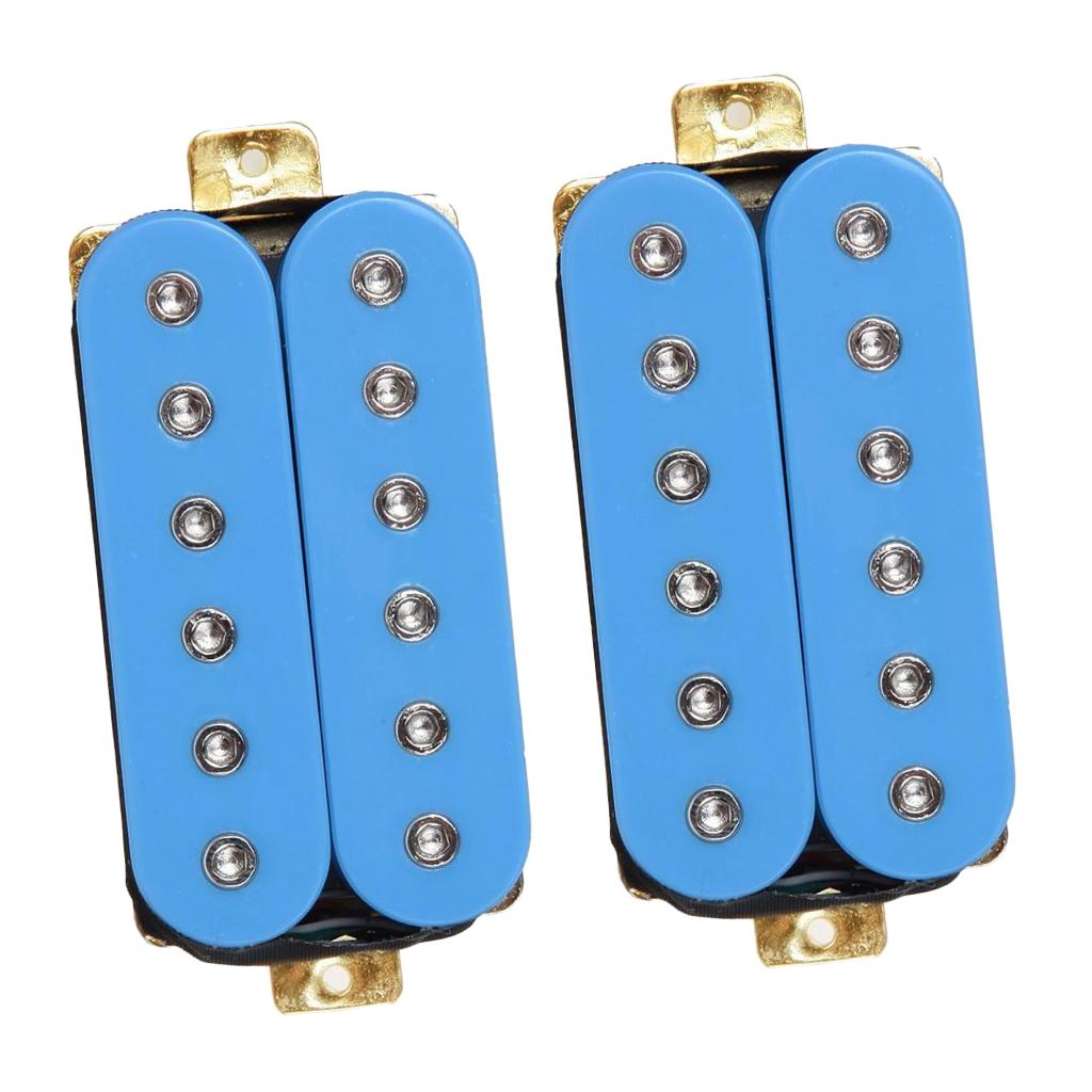 Đàn Guitar Điện Humbucker Bán Tải Đôi Phối Cổ Cầu Bán Tải Bộ Xanh Dương