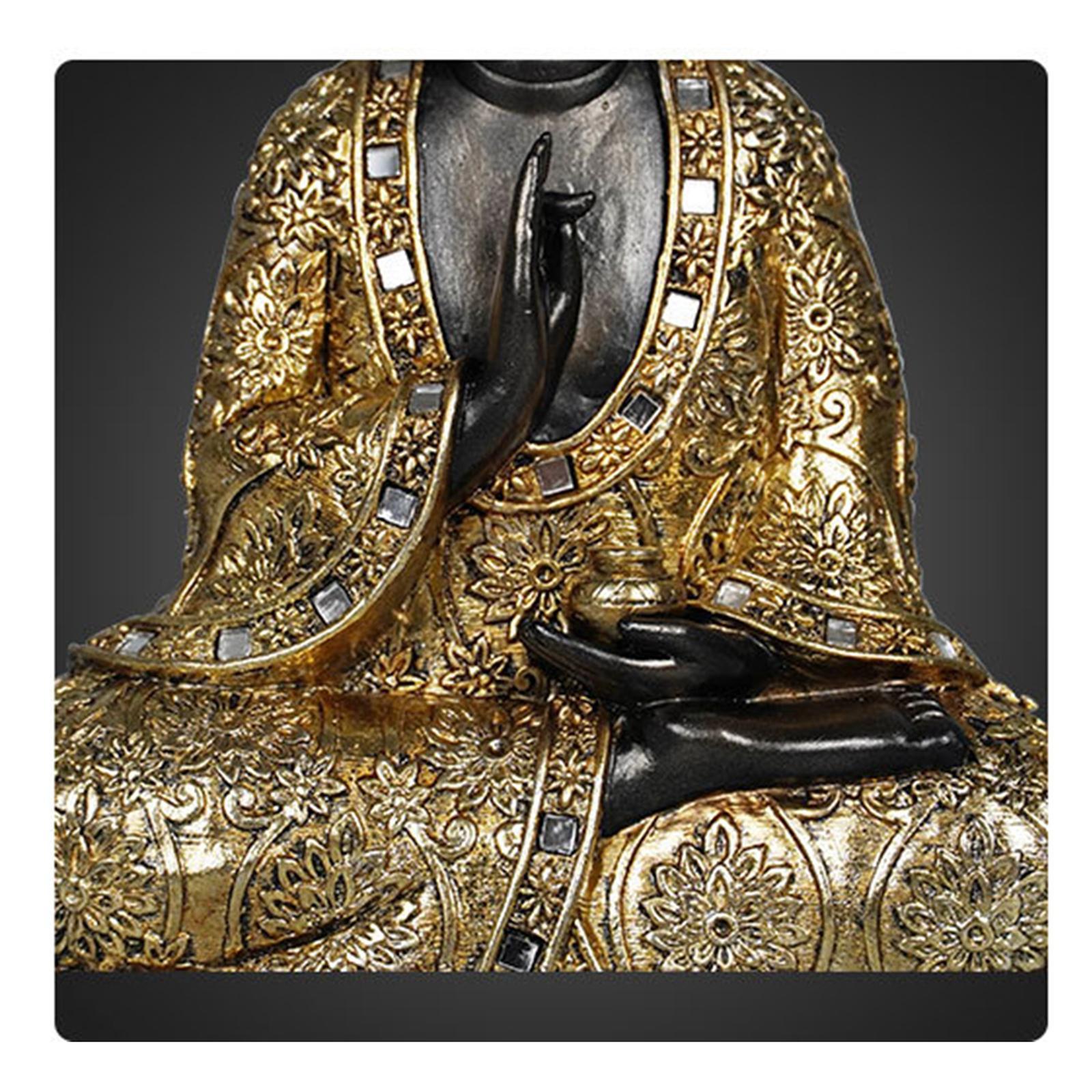 Buddha Figurine Statue Sculpture Ornament for Tabletop Home Decor