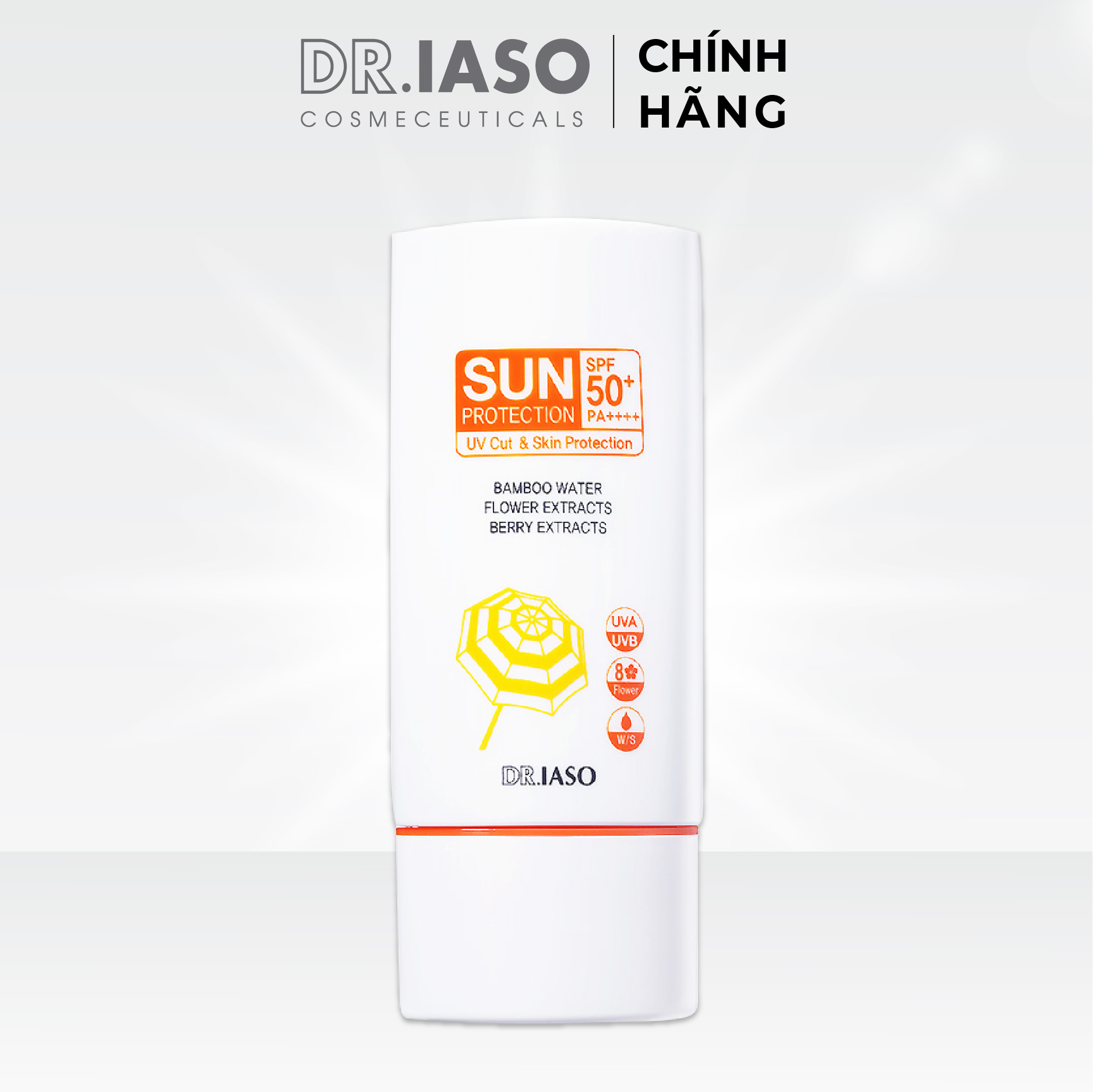 D38 Kem dưỡng da chống nắng Dr IASO Sun Protection Spf50+/Pa++++ 60ml