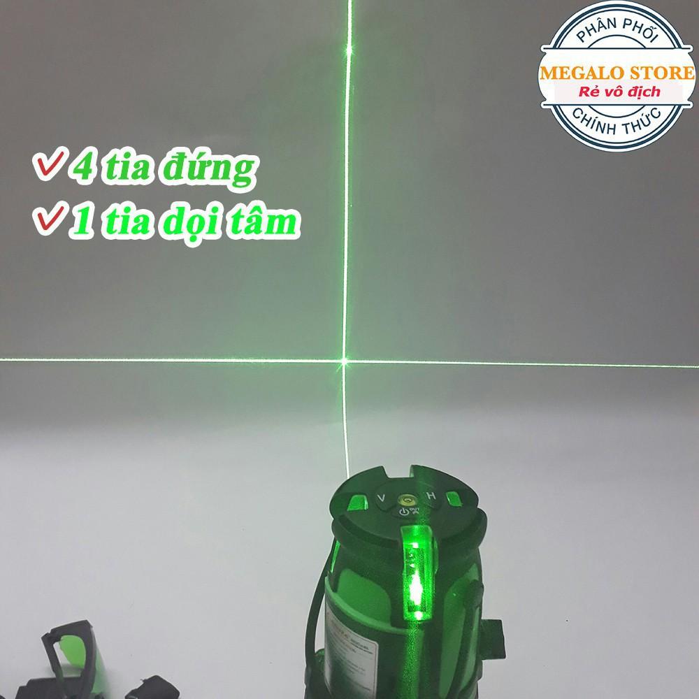 Máy Cân Mực Laser Thăng Bằng Tự Động AKUZA, 5 Tia Xanh