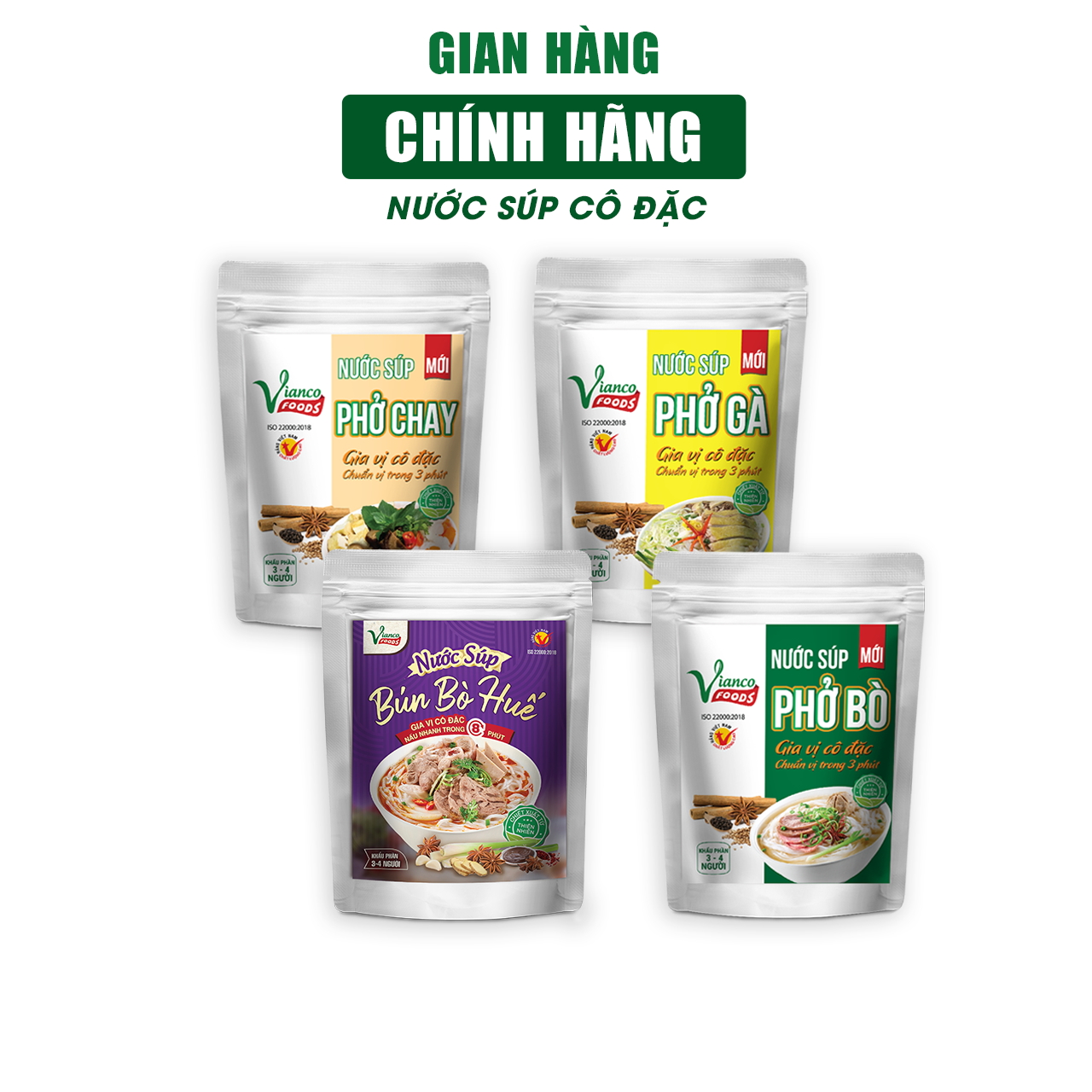 Nước Súp Cô Đặc ViancoFoods tiện lợi 200ml