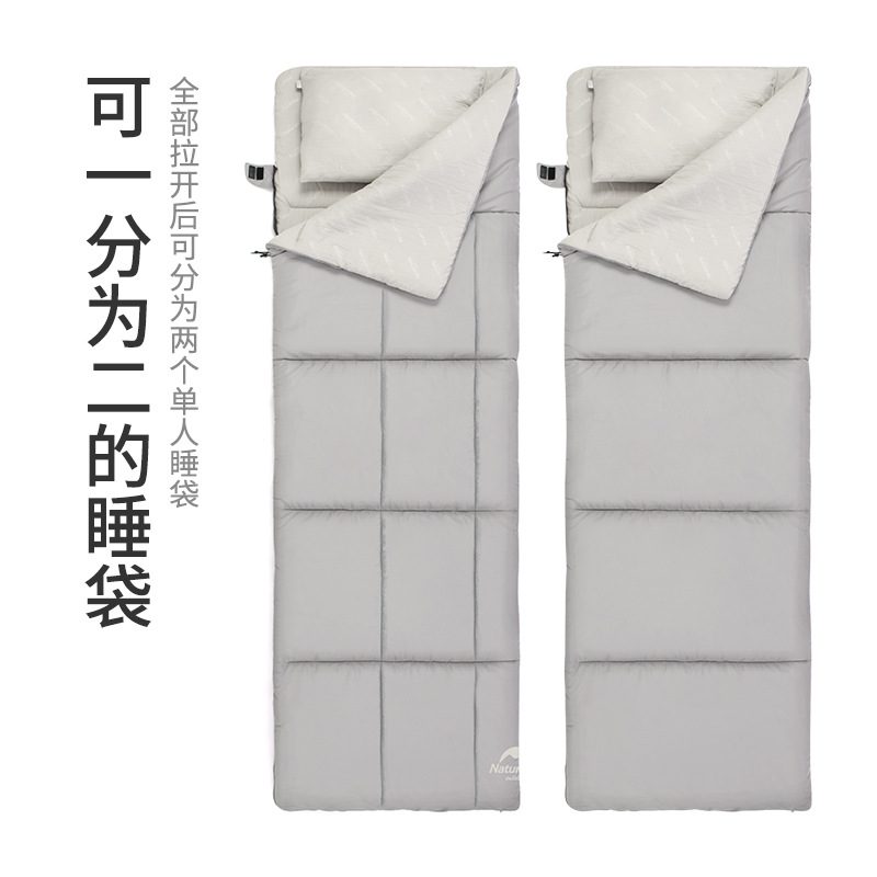 Túi ngủ Cotton đôi kèm gối NatureHike NH21MSD05