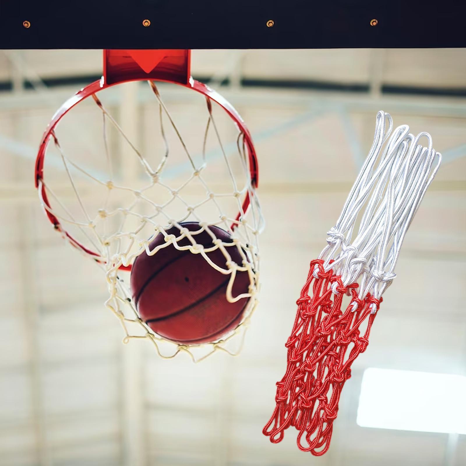 Basketball Nets Sun Protective Rainproof Net Mesh Backboard Components Basketball Rim Nets Replacement Sports Basketball Hoop 12 Loops Rim