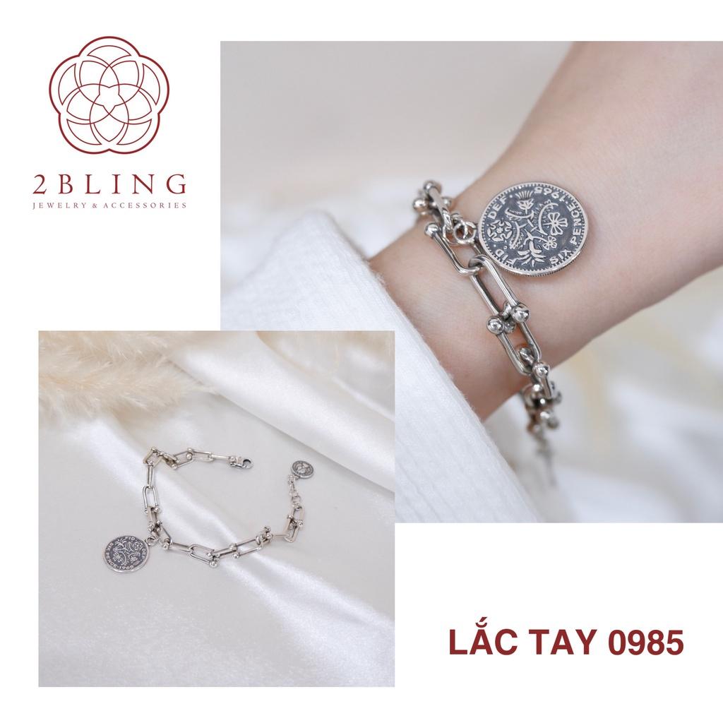 Lắc tay 2Bling thời trang mắt xích phong cách Hàn Quốc 0985