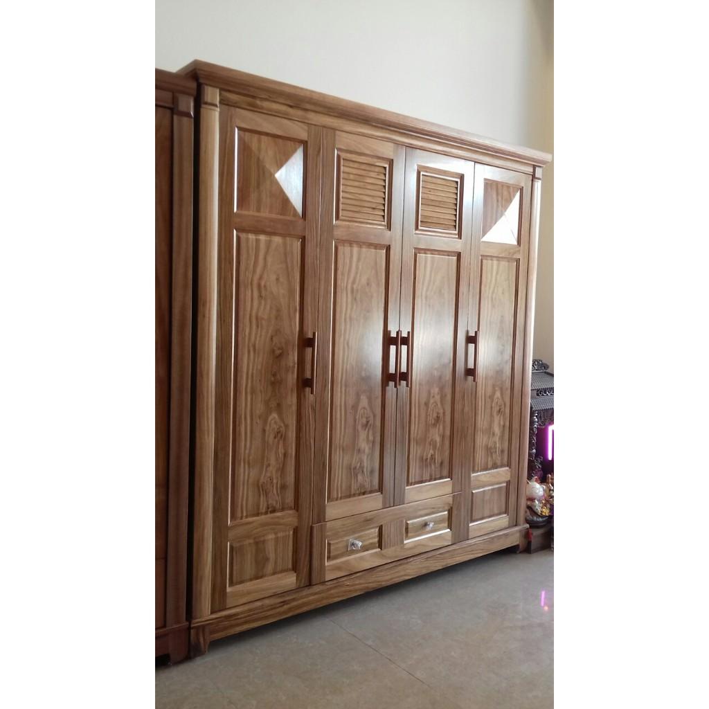 Tủ Quần Áo Gỗ Hương Xám Cao Cấp