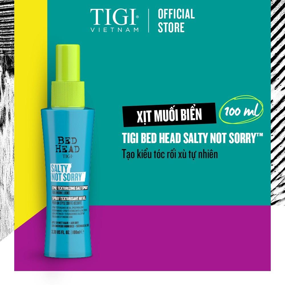 Xịt muối biển tạo cấu trúc và độ phồng tự nhiên Tigi Bed Head Salty Not Sorry 100ML