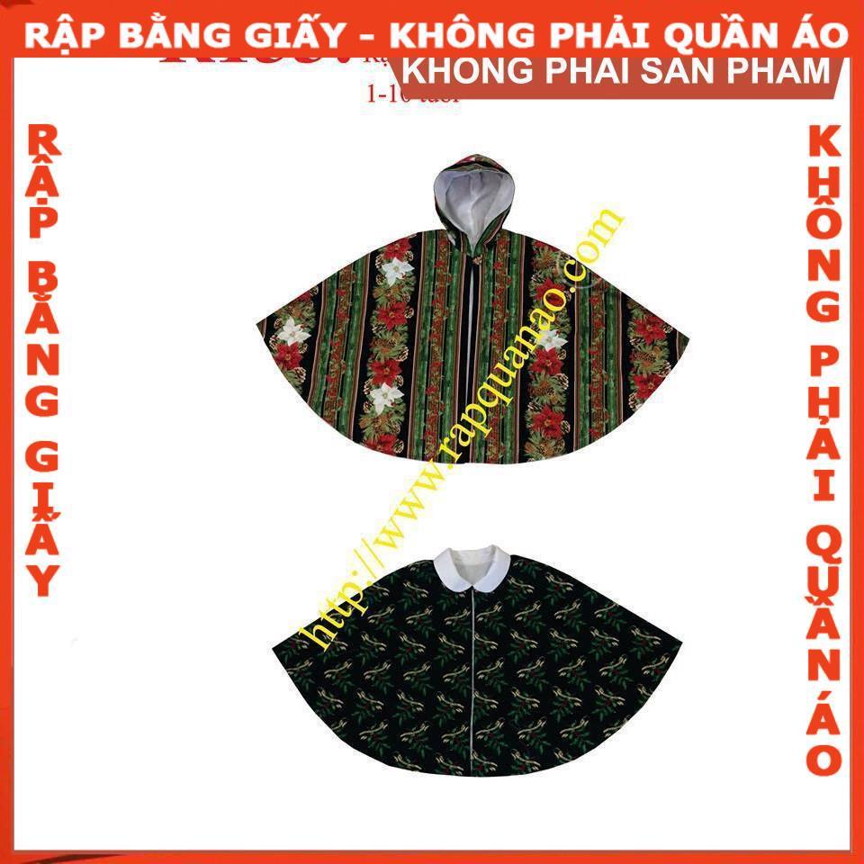 Rập giấy A0 mã R155 (BẢN VẼ) - rập áo choàng cho bé