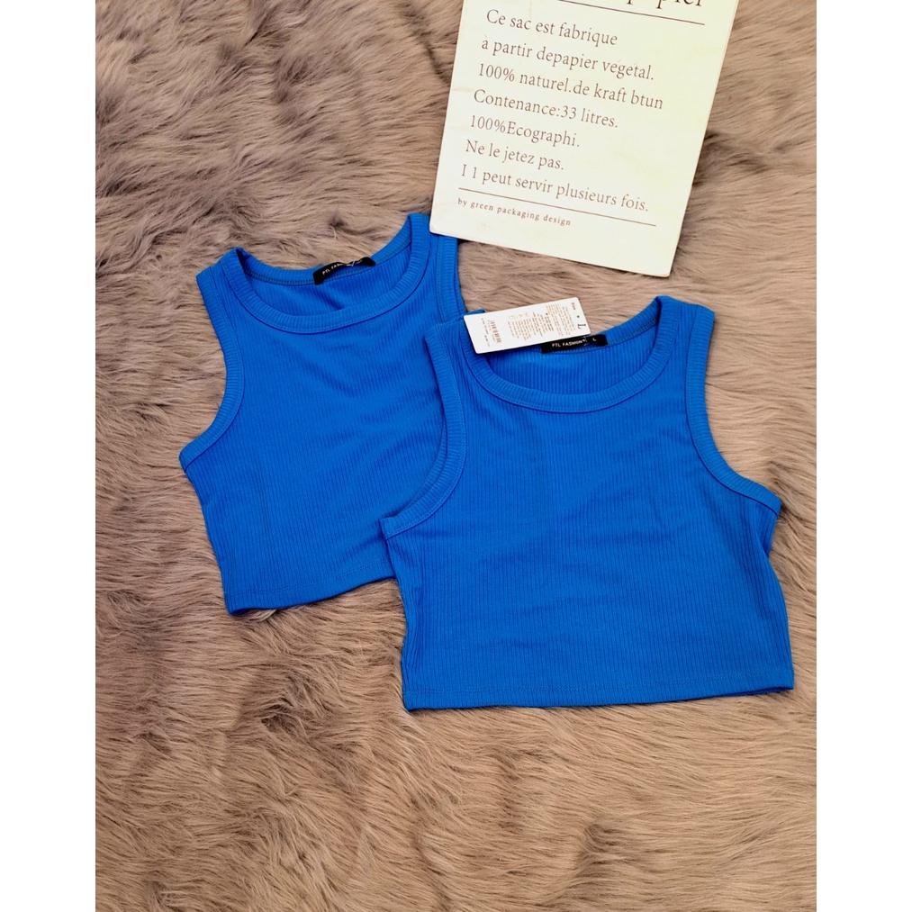 Aó thun 3 lỗ croptop PTL - Áo croptop xinh, phong cách thời trang mới