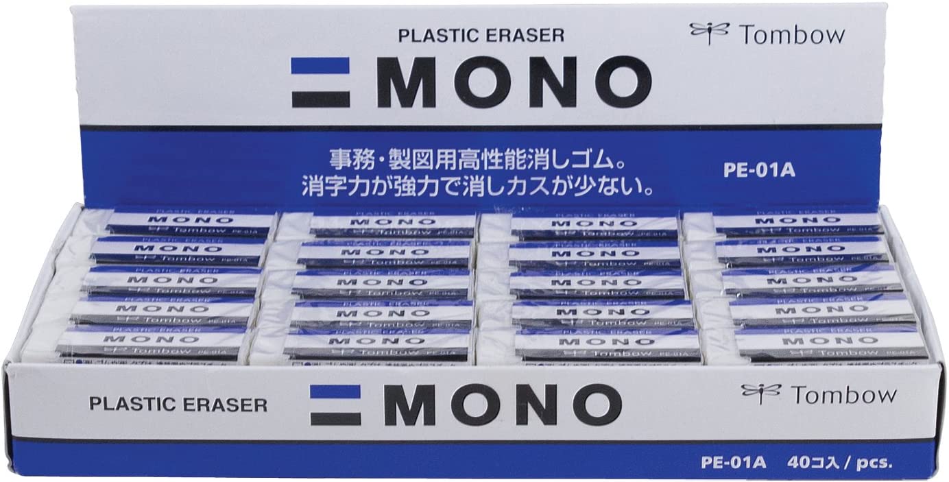 Cục Gôm Tẩy Bút Chì American Tombow Mono Eraser, 1 cục màu trắng