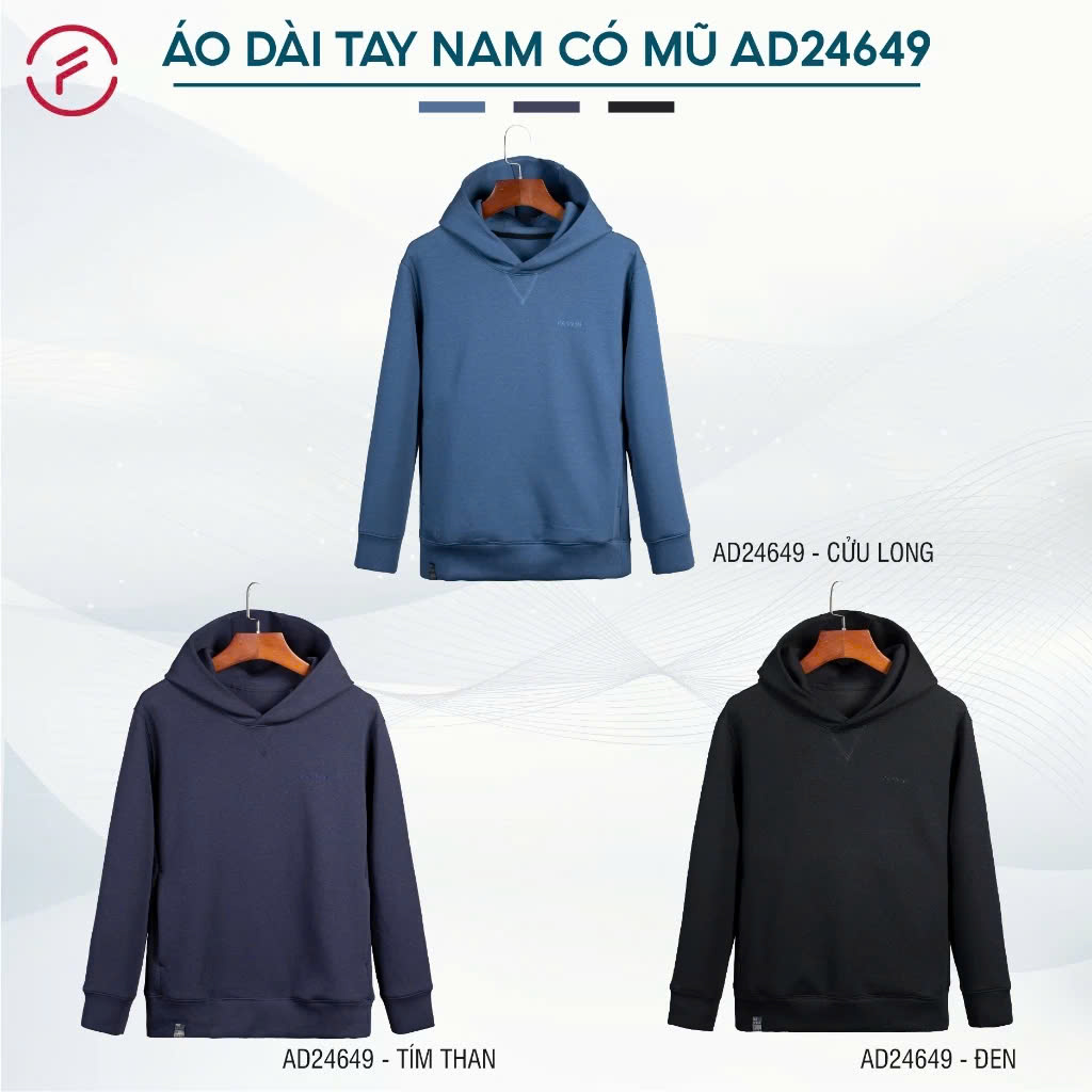 Áo Hoodie Thể Thao Nam Có Mũ Fasvin AD24649.HN Chất Vải Nỉ Mềm Mại Thoải Mái Ấm Áp