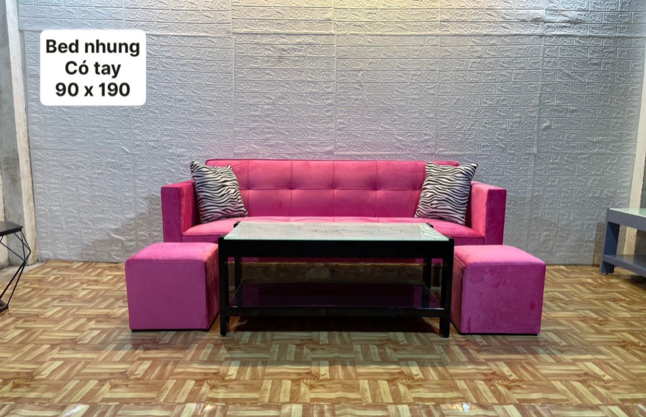Hình ảnh Bộ sofa bed có tay kèm bàn tiện lợi Tundo cho chung cư, căn hộ giá rẻ cho học sinh, sinh viên