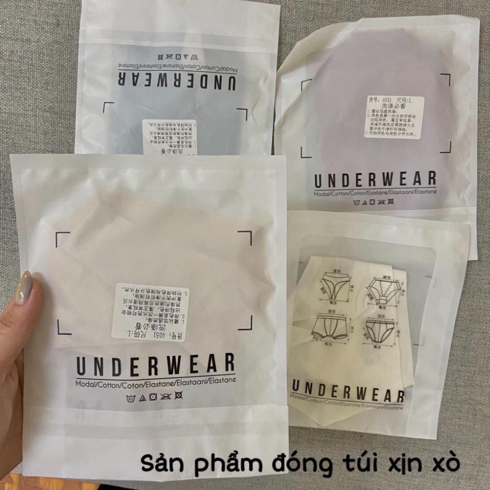 M93. Quần lọt khe đúc su bóng mịn E1, quần lót lot khe sexy nữ kèm túi zip