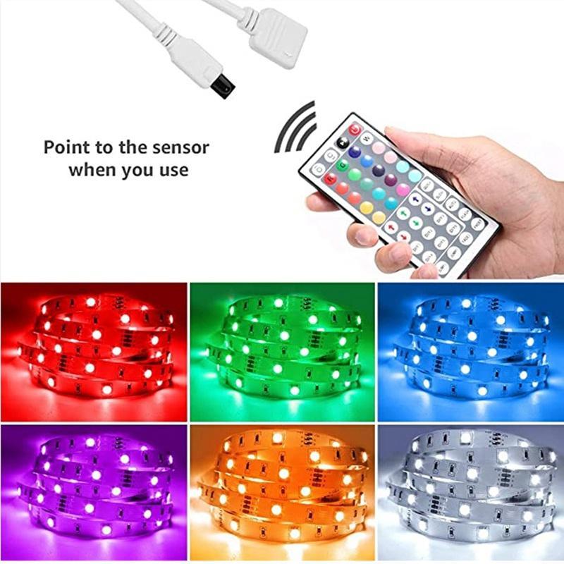 Dây Đèn LED 10M RGB 3528 600 LED Có 44 Nút Điều Khiển Từ Xa