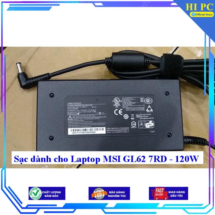 Sạc dành cho Laptop MSI GL62 7RD - 120W - Hàng Nhập khẩu
