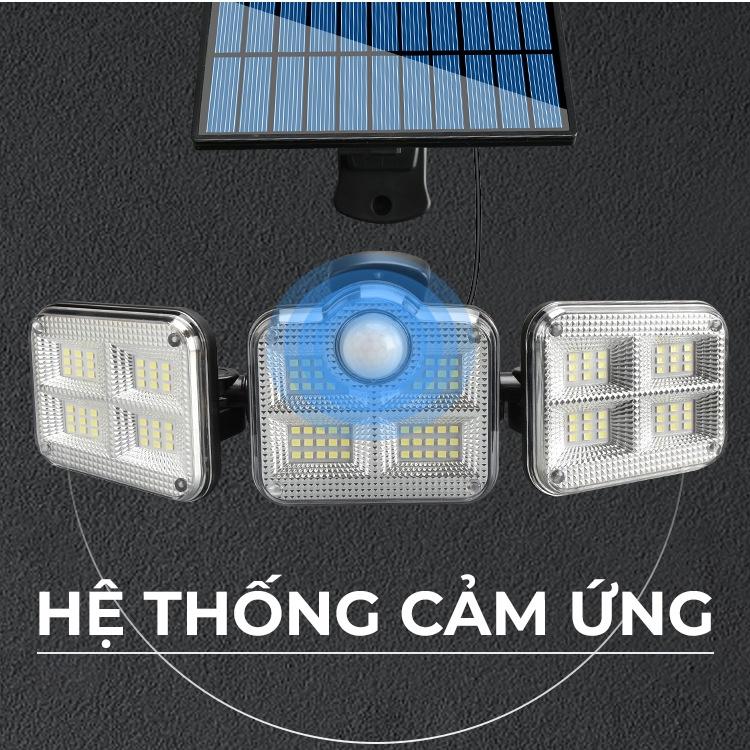 Đèn LED năng lượng mặt trời siêu sáng, có cảm biến chuyển động, chống nước có kèm điều khiển từ xa