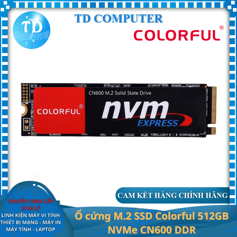 Ổ cứng M2 SSD Colorful 512GB NVMe CN600 DDR - Hàng chính hãng NetWork Hub phân phối