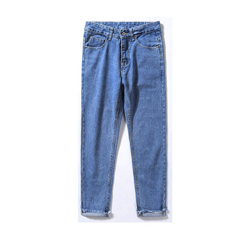 Quần Jeans Dài Ống Đứng Thời Trang Đường Phố Cho Nam