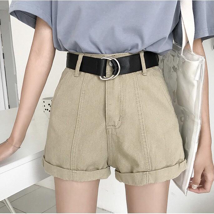 Quần Short Cạp Cao Ulzzang - Hàng có sẵn_C1