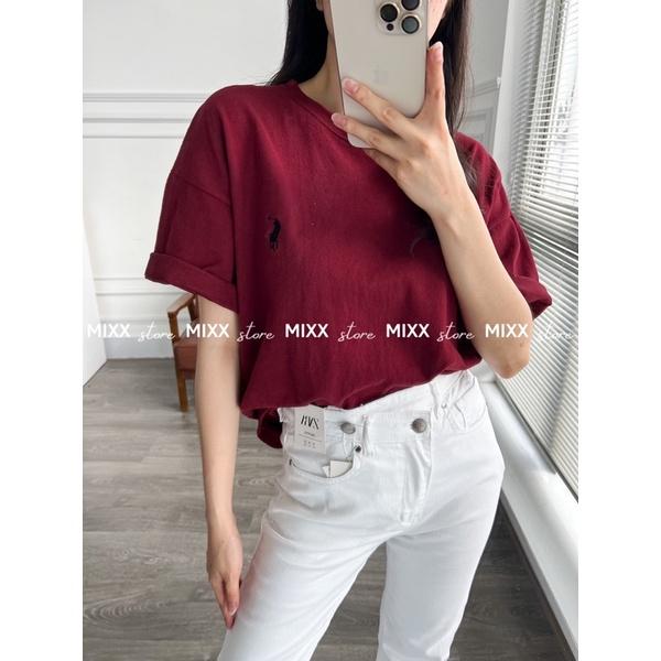 Áo Thun Nữ Polo chất tuyết nhung phom rộng giấu quần siêu xinh