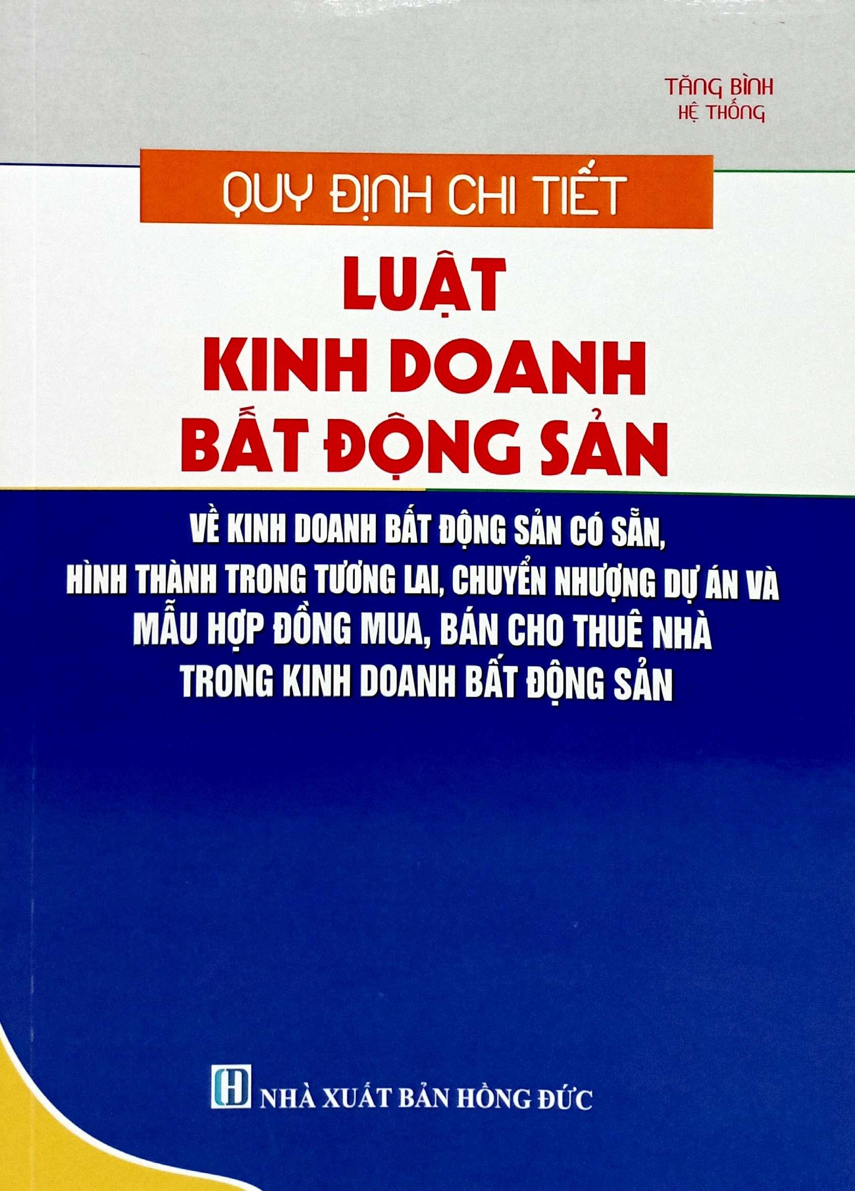 Sách - Quy Định Chi Tiết Luật Kinh Doanh Bất Động Sản Về Kinh Doanh Bất Động Sản