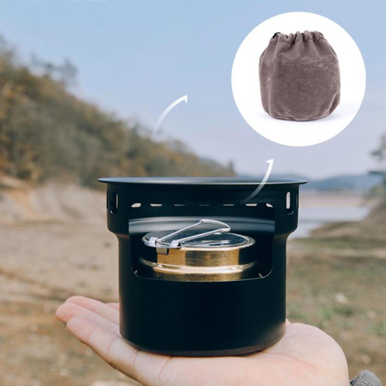 Mini Camping Burner Windproof Lightweight Pocket Backpacking for Picnic Camping