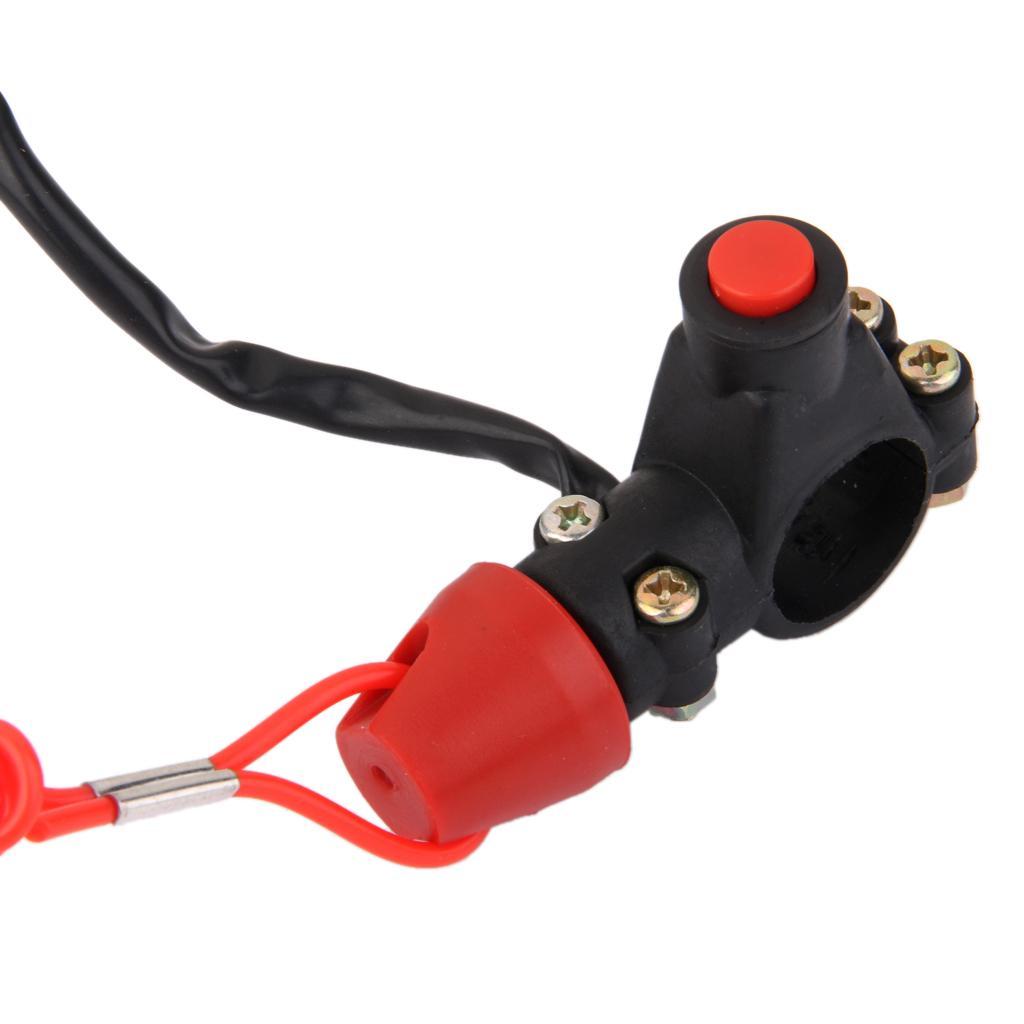 6-15pack Universal Engine Stop Kill Tether Switch Lanyard for ATV Racing