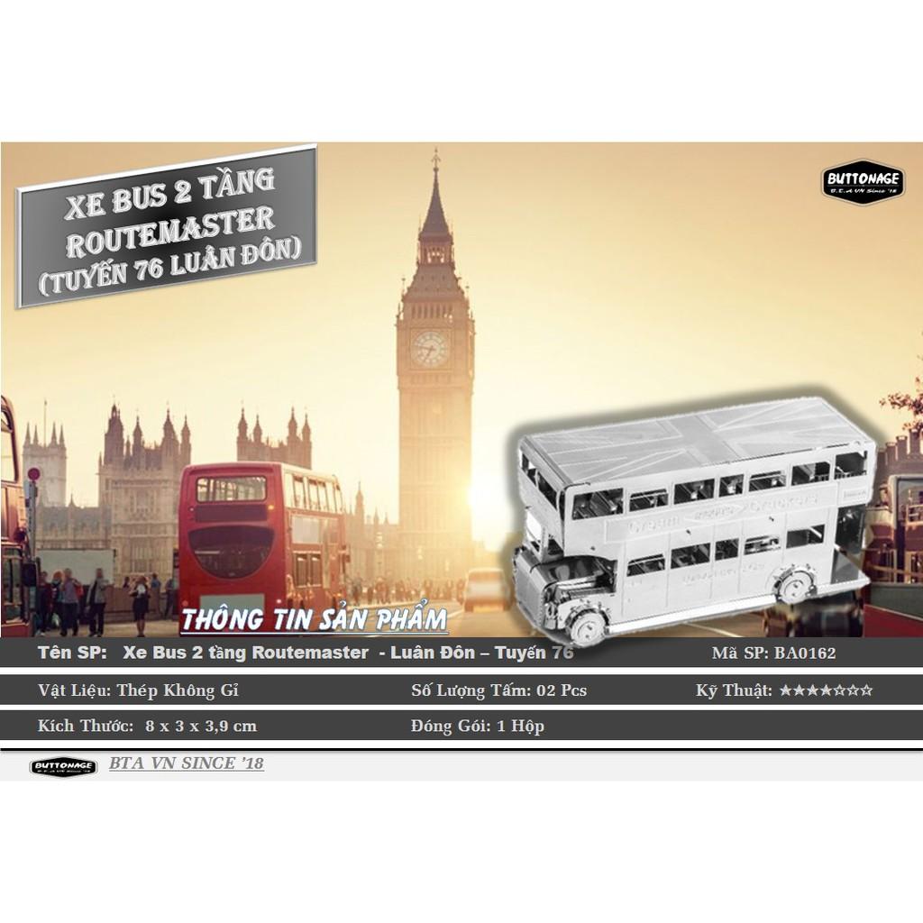 Mô Hình Lắp Ráp 3d Xe Bus 2 tầng - Luân Đôn