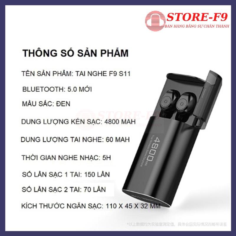 Tai Nghe Không Dây Cao Cấp Bluetooth S11 TWS Kiêm Sạc Dự Phòng 4800mAh