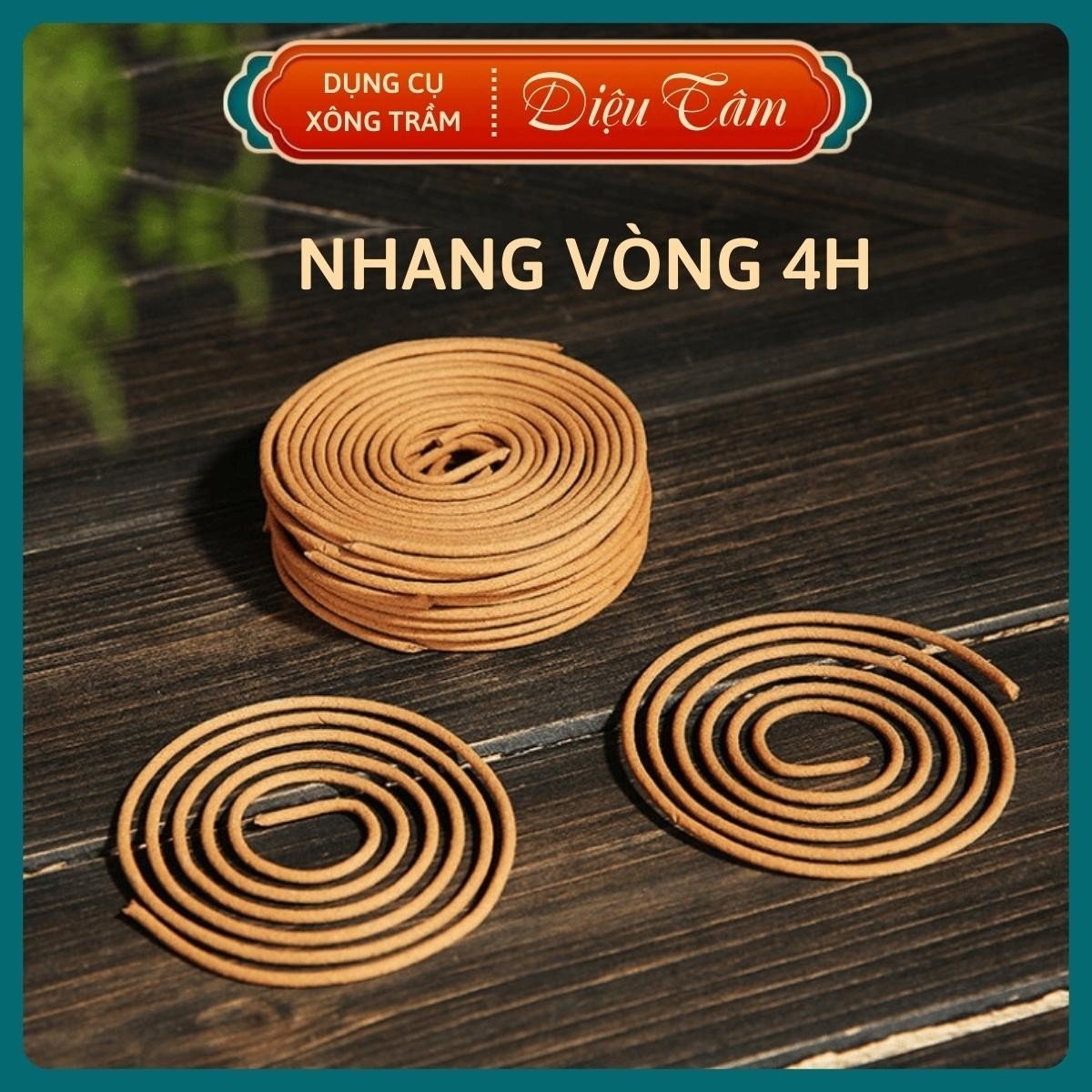 Nhang vòng sạch Quảng Nam nhang trầm hương hương vòng thảo mộc thơm đặc biệt đồ thờ cúng phong thủy shop Diệu