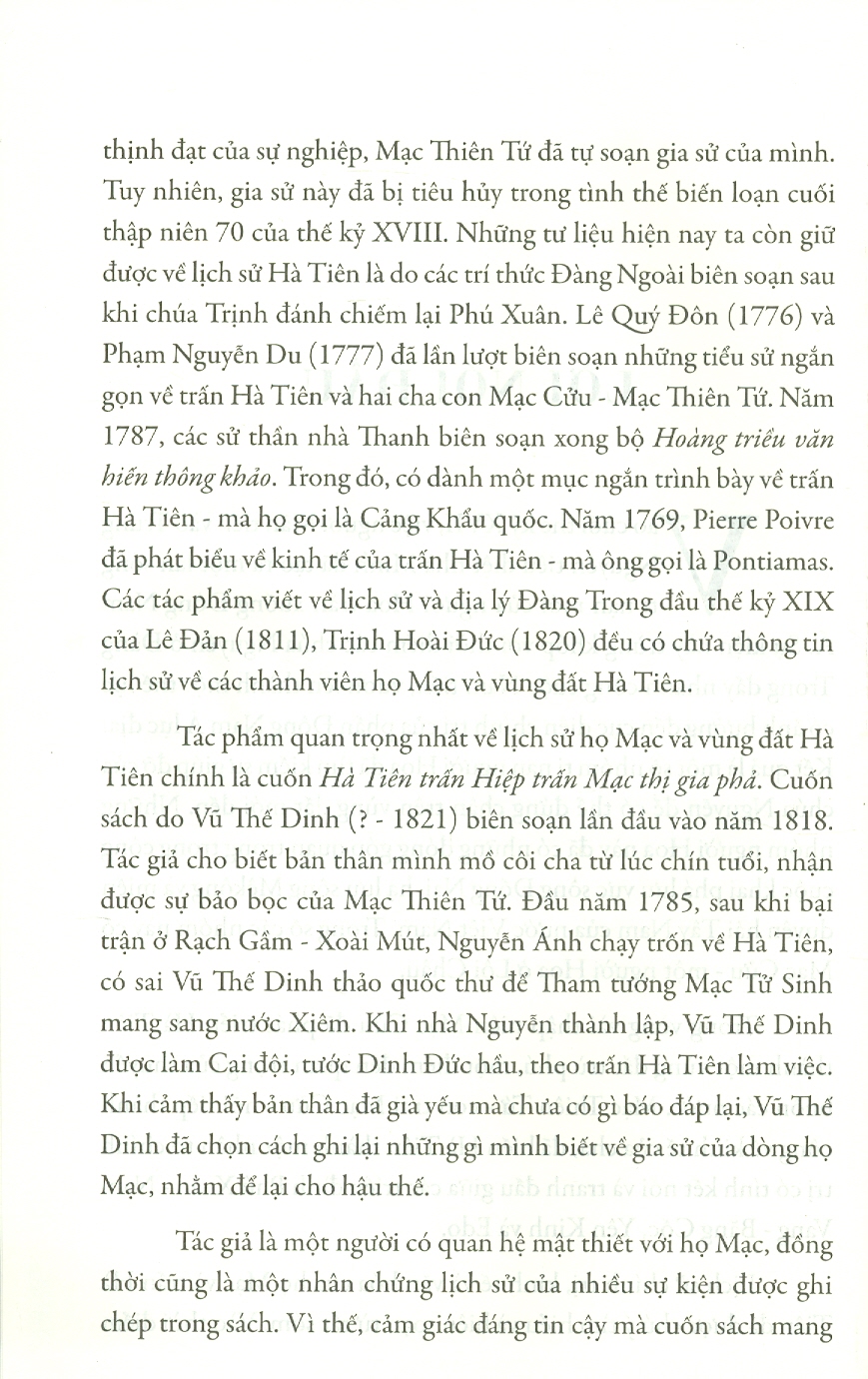 Mạc Thị Gia Phả (Họ Mạc với vùng đất Hà Tiên)