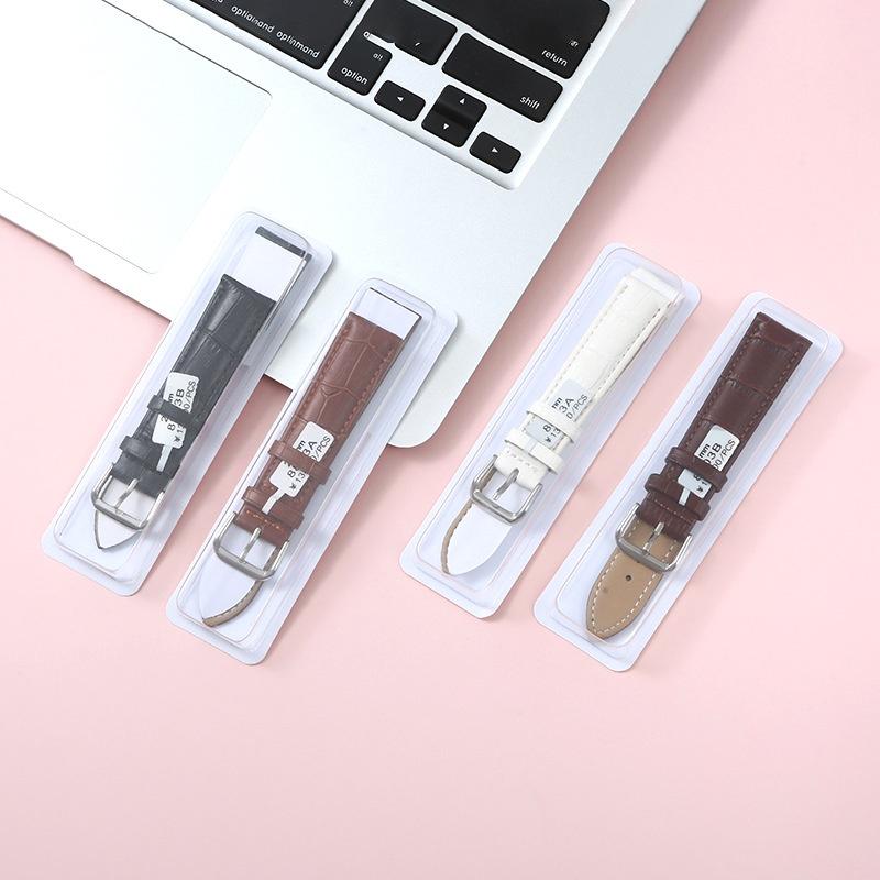 Dây da đồng hồ da bò dập vân cá sấu chống nước tốt BO-35 size 12 14 16 18 19 20 21 22 24mm