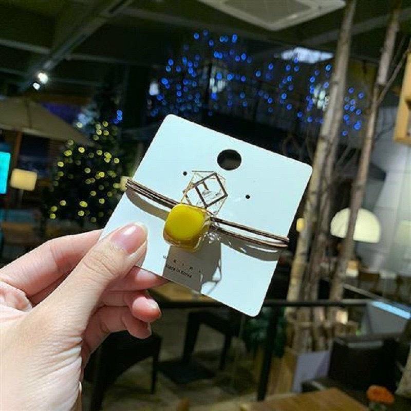 Cột tóc cườm rỗng nhiều màu cá tính CTS111