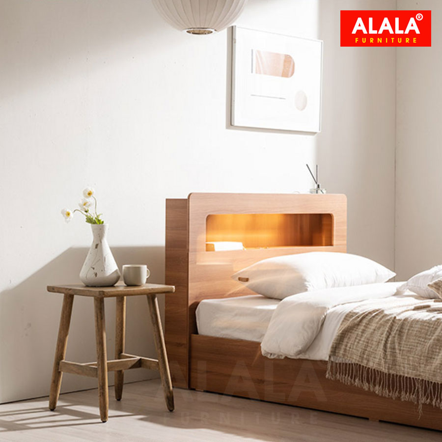 Giường ngủ ALALA1215 + 3 hộc kéo / Miễn phí vận chuyển và lắp đặt/ Đổi trả 30 ngày/ Sản phẩm được bảo hành 5 năm từ thương hiệu ALALA/ Chịu lực 700kg