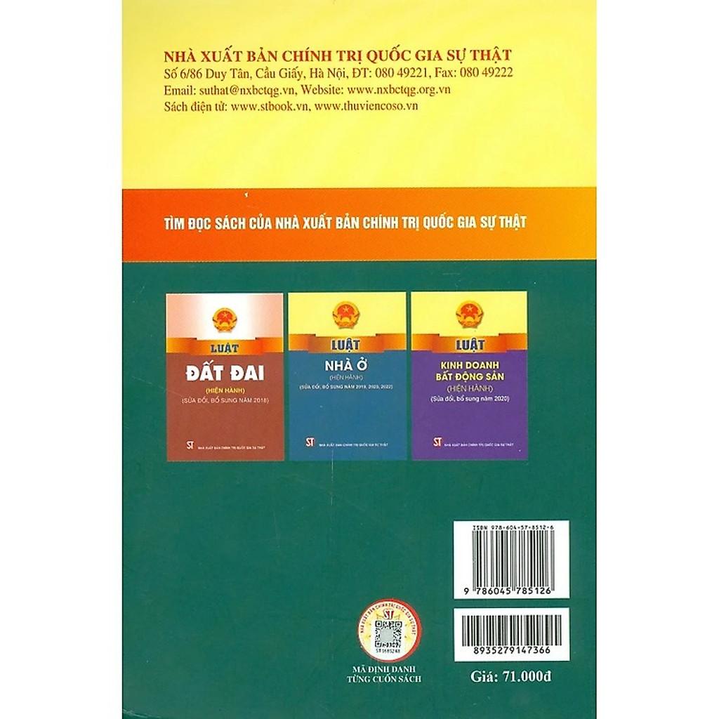 Sách - Luật Xây Dựng (Hiện Hành) (Sửa Đổi, Bổ Sung Năm 2018, 2019, 2020) - NXB Chính Trị Quốc Gia