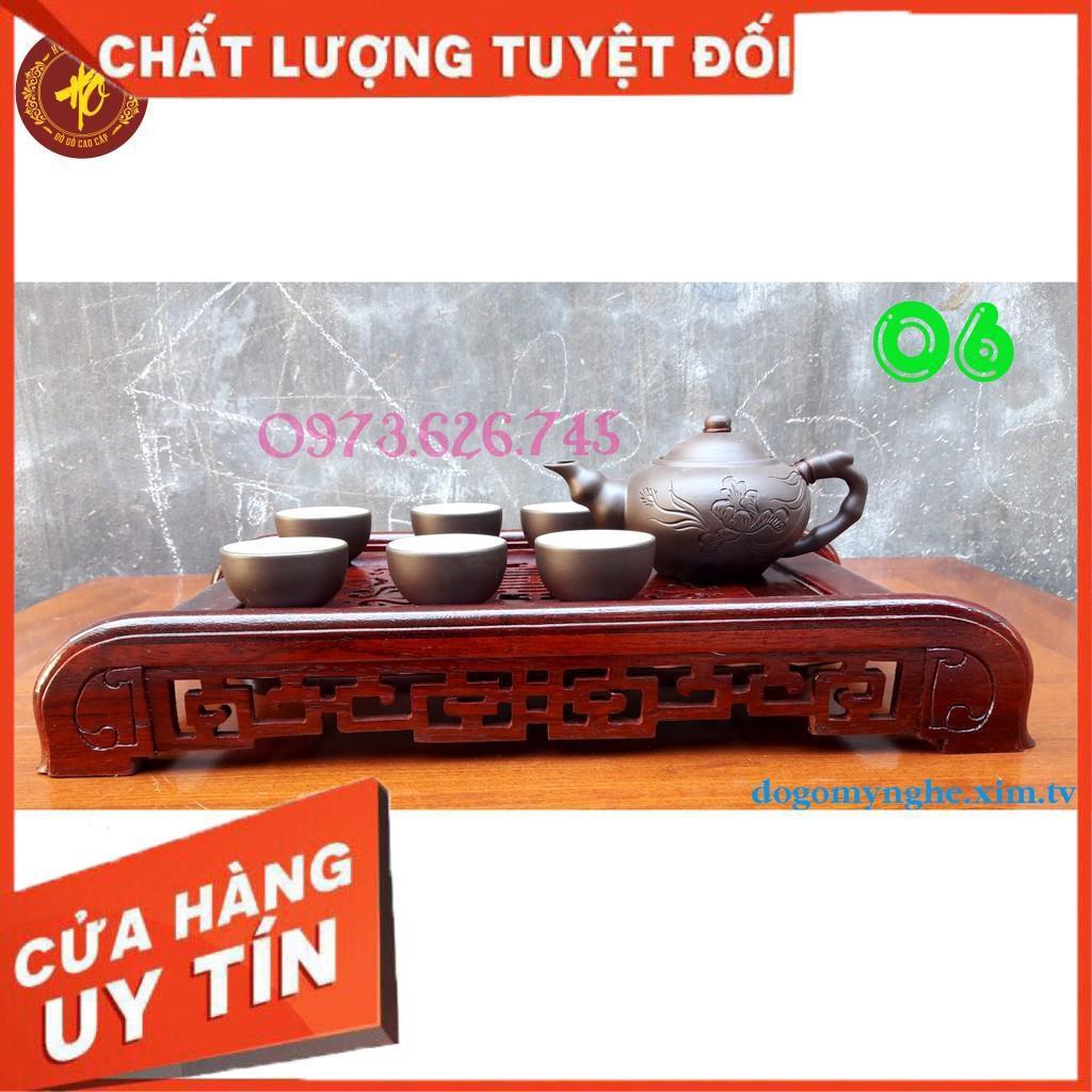 Khay trà, bàn trà cuốn thư, khay trà chân cuốn gỗ hương