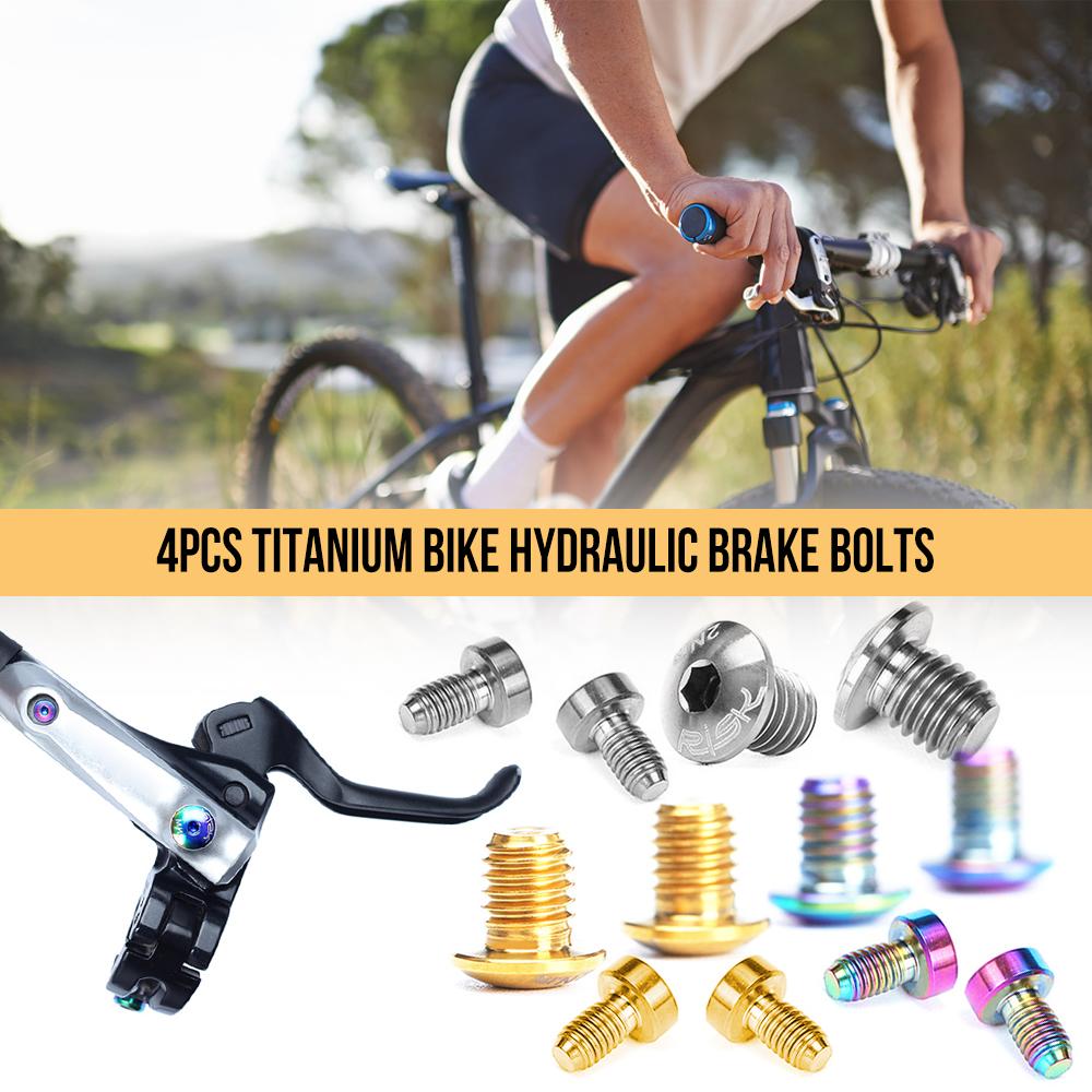 Bộ 4 ốc tiatan cho phanh xe đạp