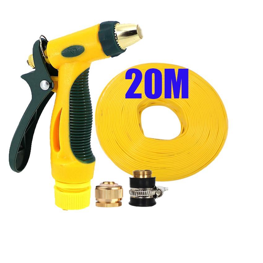 Bộ dây vòi xịt nước rửa xe, tưới cây tăng áp 3 lần,loại 20M 206317