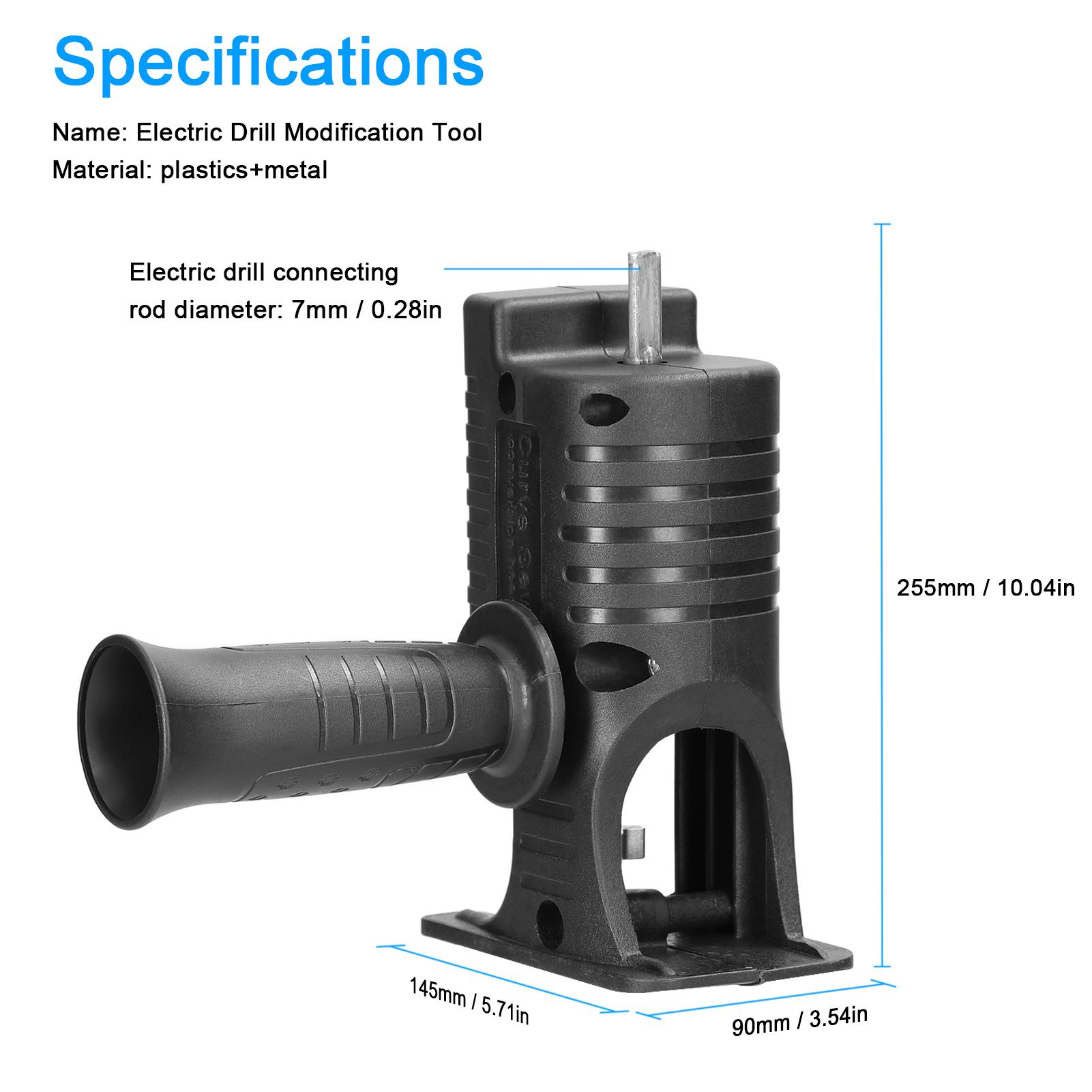 Electric Drill Modified To Electric Saws Accessory Modification Tool Kit Electric Reciprocating Saws Drill to Jig Saws Portable Woodworking Cutting Utility Tool for Wood Metal Cutting with 3 Sawblade