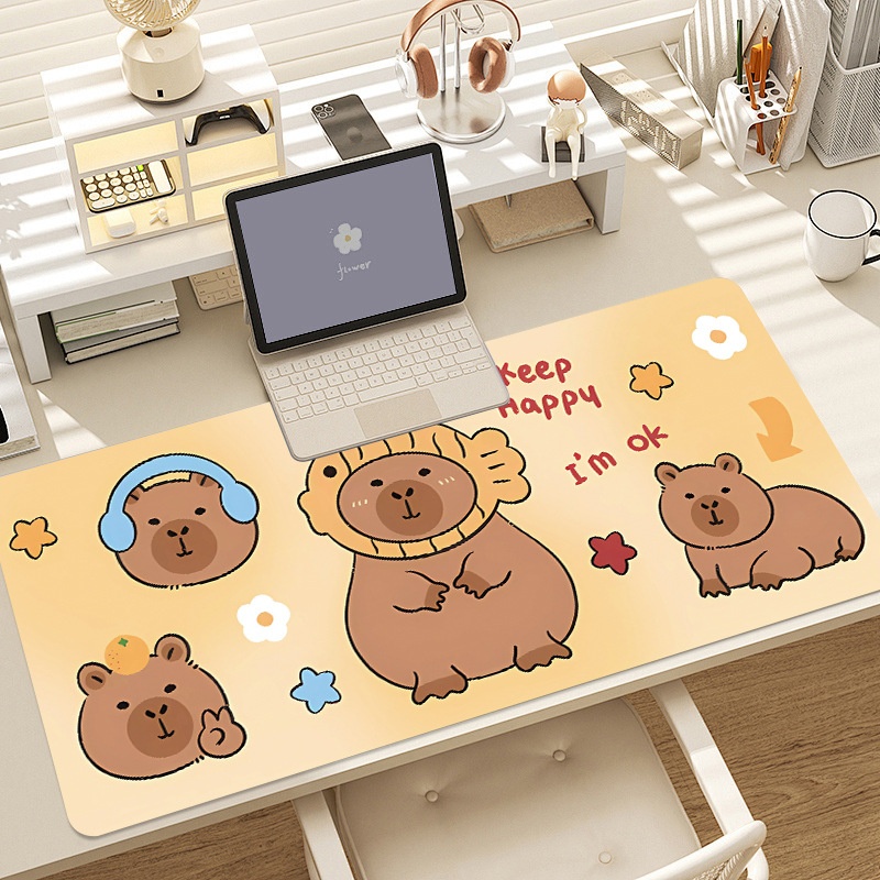 Miếng Lót Chuột 2 size Mouse Pad Capypara Chuột Lang Nước Kurumi Arthouse_ Hàng chính hãng