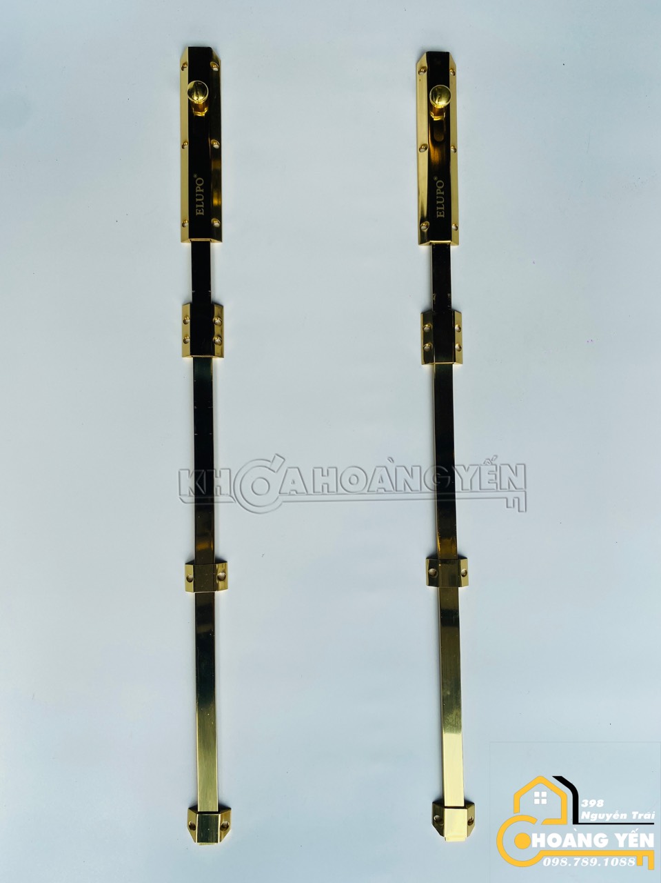 Chốt cửa không khóa bằng đồng 60cm cho cửa gỗ