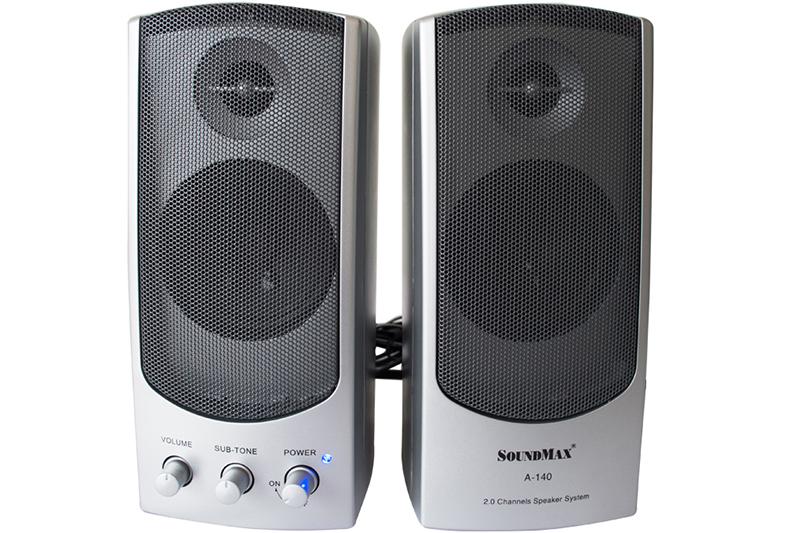 Loa vi tính 2.0 SoundMax A140 Tổng Công Suất 10W - BH 12 Tháng - Hàng Nhập Khẩu