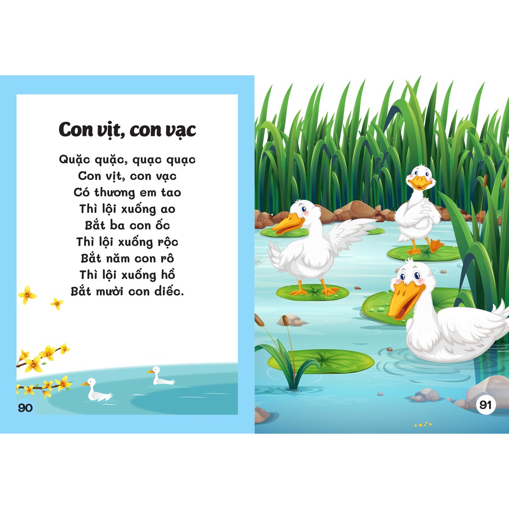 Sách - Đồng dao cho Bé - Thế giới quanh ta và cuộc sống động vật, thực vật quanh bé - Bé Từ 3+ trở lên