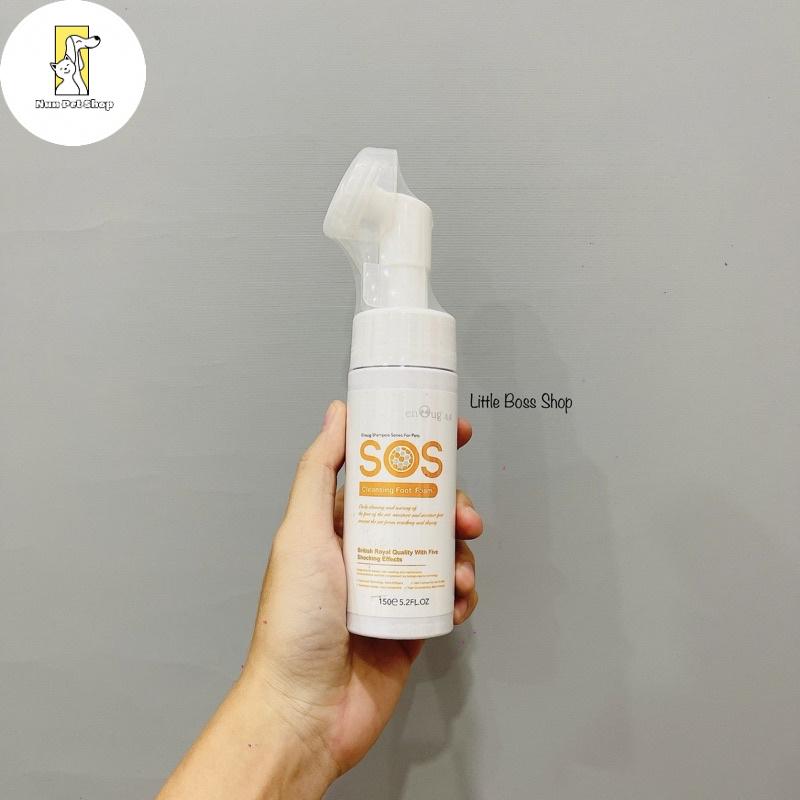 Bọt vệ sinh chân cho cún mèo SOS Cleansing Foot Foam