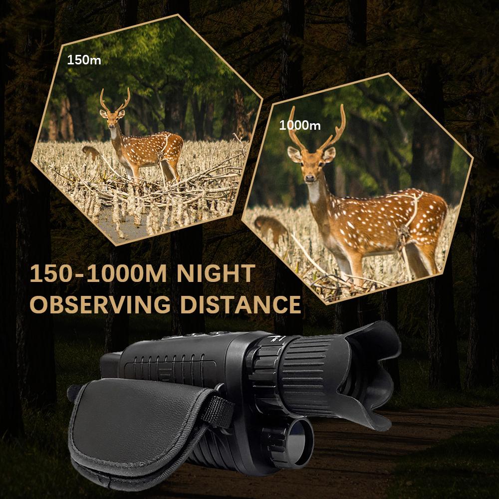 Monocular IR Infrared Digital Monoculars 1.5 Inch TFT Screen High Definition Video Photo 4X Digital Zoom